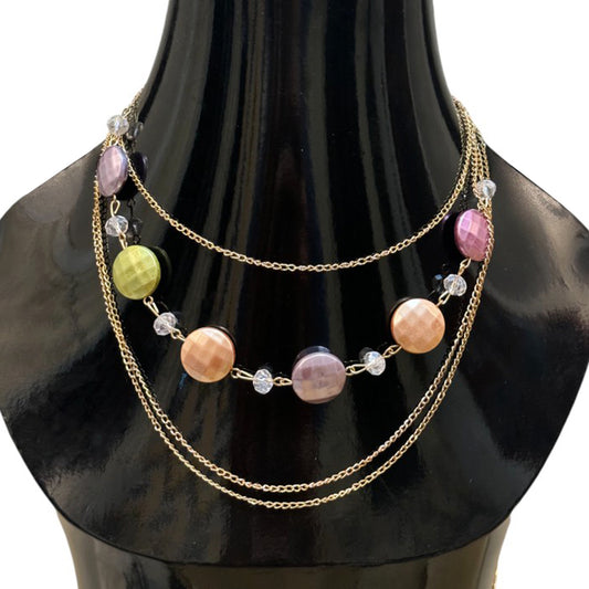 Multi Color Layered necklace