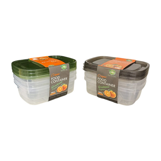 Food Storage Containers Pack Of 3 600ML (Single Piece)